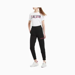 卡尔文·克莱恩/Calvin Klein CALVIN KLEIN 女装Logo针织休闲运动裤 4WS0P640-休闲运动系列
