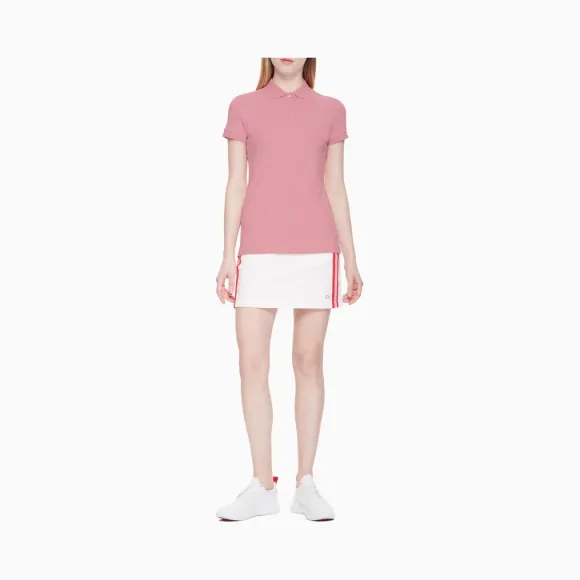 卡尔文·克莱恩/Calvin Klein 女士新款短袖POLO衫针织休闲上装 4WS9K121-休闲运动系列