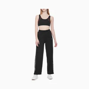 卡尔文·克莱恩/Calvin Klein 女士新款LOGO边阔腿针织休闲下装 4WS9P691-休闲运动系列