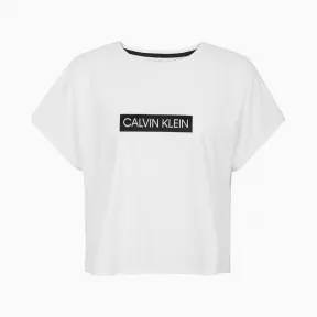 Calvin Klein 女装 时尚短款圆领短袖T恤 4Wt0K126-休闲运动系列