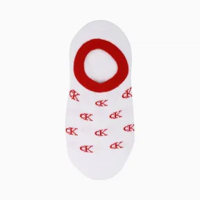 Calvin Klein 女袜 时尚撞色Logo休闲贴身船袜 Ecj621A-配件系列