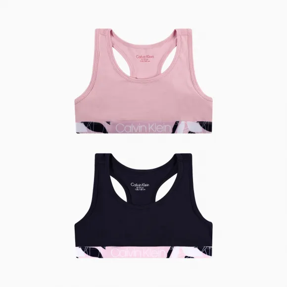 Calvin Klein女童新款Logo工字两件装内衣 G800201-童装系列