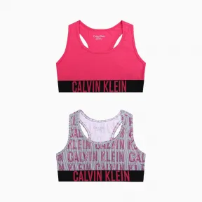卡尔文·克莱恩/Calvin Klein 女童新款LOGO工字两件装内衣 G800261-童装系列
