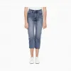 卡尔文·克莱恩/Calvin Klein 女士新款高腰直筒版纯棉牛仔裤 J210011-牛仔休闲系列