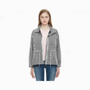 卡尔文·克莱恩/Calvin Klein 女士新款两层拉链单夹克 J210845-牛仔休闲系列