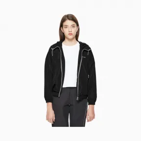 卡尔文·克莱恩/Calvin Klein 女士新款拉链连帽单夹克 J211278-牛仔休闲系列