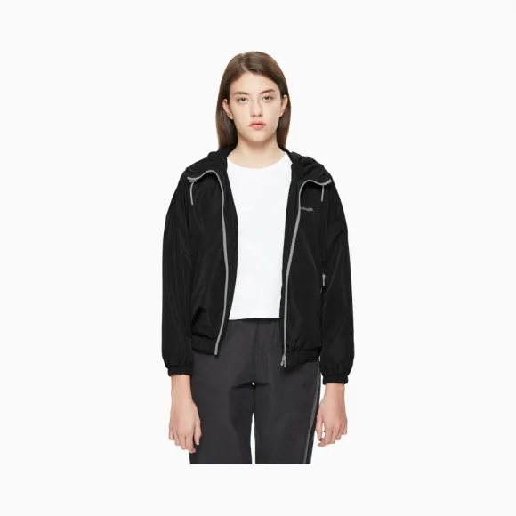 卡尔文·克莱恩/Calvin Klein 女士新款拉链连帽单夹克 J211278-牛仔休闲系列