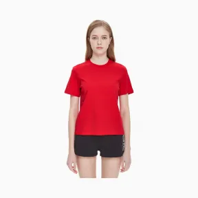 卡尔文·克莱恩/Calvin Klein 女士新款纯棉圆领短袖T恤 J211335-牛仔休闲系列