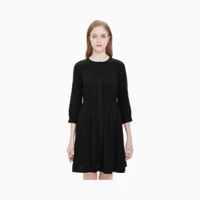 卡尔文·克莱恩/Calvin Klein 女士新款莱赛尔纤维梭织连衣裙 J211636-牛仔休闲系列