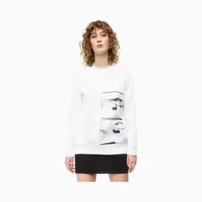 卡尔文·克莱恩/Calvin Klein 女士新款Andy Warhol系列纯棉印花针织休闲服 J211679-Andy Warhol系列