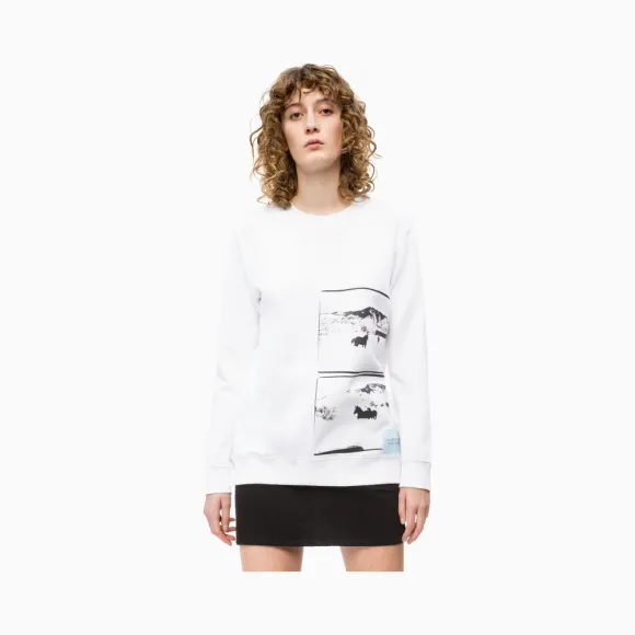 卡尔文·克莱恩/Calvin Klein 女士新款Andy Warhol系列纯棉印花针织休闲服 J211679-Andy Warhol系列