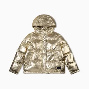 卡尔文·克莱恩/Calvin Klein 女士新款连帽夹棉外套 J212094-牛仔休闲系列