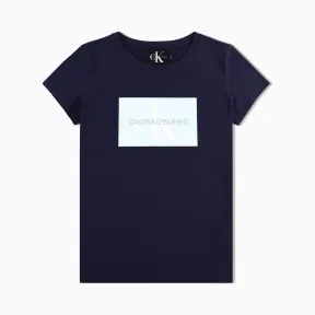 卡尔文·克莱恩/Calvin Klein 女士Logo简约短袖T恤 J212459-牛仔休闲系列