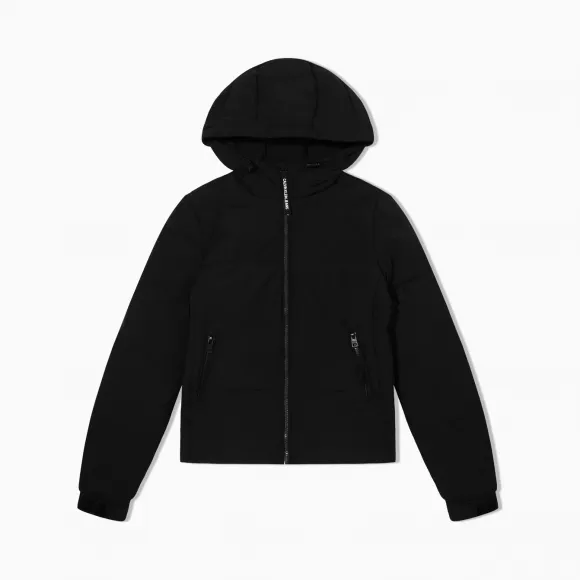 卡尔文·克莱恩/Calvin Klein 女士新款连帽保暖羽绒服外套 J212652-牛仔休闲系列