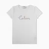 卡尔文·克莱恩/Calvin Klein 女士Logo简约短袖T恤 J213080-牛仔休闲系列