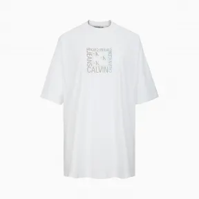 Calvin Klein 女装 纯棉短袖圆领T恤 J213774-牛仔休闲系列