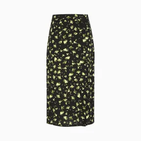 Calvin Klein 女装 休闲黑底印花裙 J213902-牛仔休闲系列