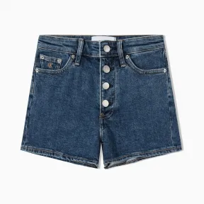 卡尔文·克莱恩/Calvin Klein CALVIN KLEIN女装时尚牛仔短裤 J214351-牛仔休闲系列