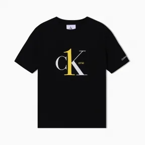 卡尔文·克莱恩/Calvin Klein CK ONE系列 CALVIN KLEIN 女士圆领短袖T恤 J214403-牛仔休闲系列