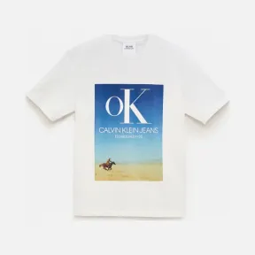 卡尔文·克莱恩/Calvin Klein 男士1978系列LOGO纯棉圆领T恤 J310093-牛仔休闲系列