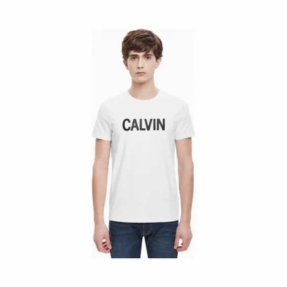 卡尔文·克莱恩/Calvin Klein 男士新款短袖LOGO圆领T恤 J311284-牛仔休闲系列