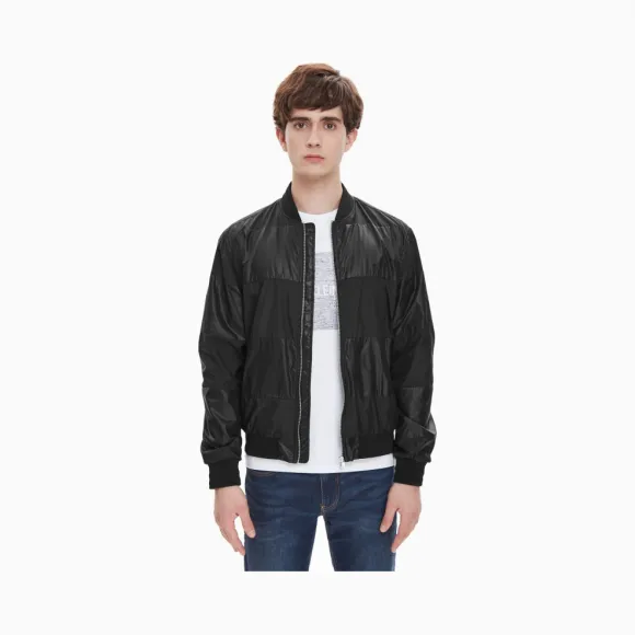 卡尔文·克莱恩/Calvin Klein 男士新款棒球领单夹克 J311669-牛仔休闲系列