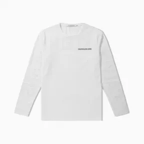 卡尔文·克莱恩/Calvin Klein 男士新款圆领LOGO长袖T恤 J311707-牛仔休闲系列