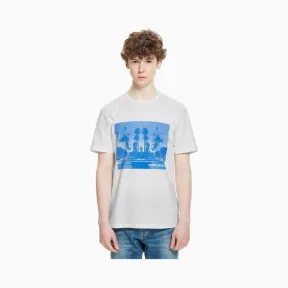 卡尔文·克莱恩/Calvin Klein 男士新款短袖印花纯棉T恤 J311709-牛仔休闲系列