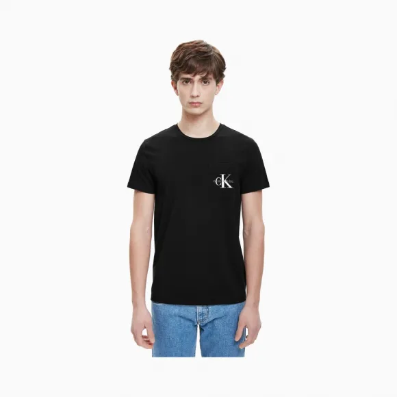 卡尔文·克莱恩/Calvin Klein 男士新款短袖LOGO圆领T恤 J312162-牛仔休闲系列
