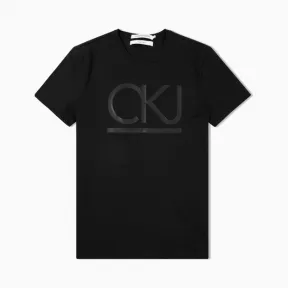 卡尔文·克莱恩/Calvin Klein 男士新款纯棉LOGO圆领短袖T恤 J312172-牛仔休闲系列