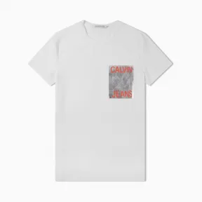 卡尔文·克莱恩/Calvin Klein 男士新款LOGO圆领短袖T恤 J312202-牛仔休闲系列