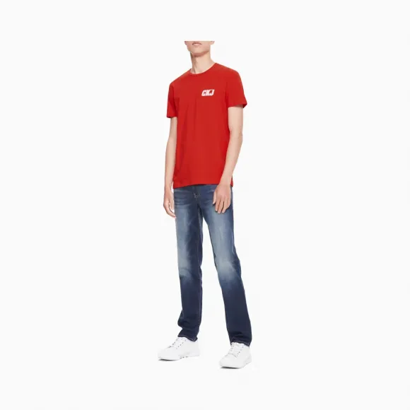 卡尔文·克莱恩/Calvin Klein 男士新款简约短袖T恤 J312212-牛仔休闲系列