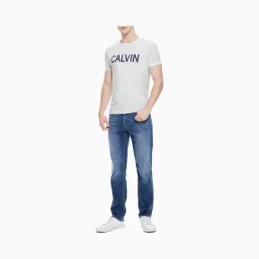 卡尔文·克莱恩/Calvin Klein 男士简约品牌Logo短袖T恤 J312475-牛仔休闲系列