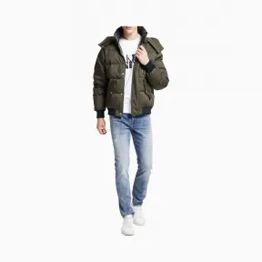 卡尔文·克莱恩/Calvin Klein 男士新款连帽保暖羽绒服外套 J313324-牛仔休闲系列