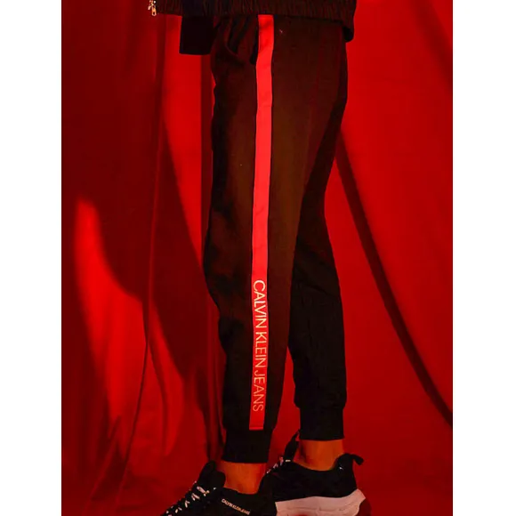 卡尔文·克莱恩/Calvin Klein 【鼠年新春系列】男士纯棉Logo收腿休闲长裤J314048-配件系列