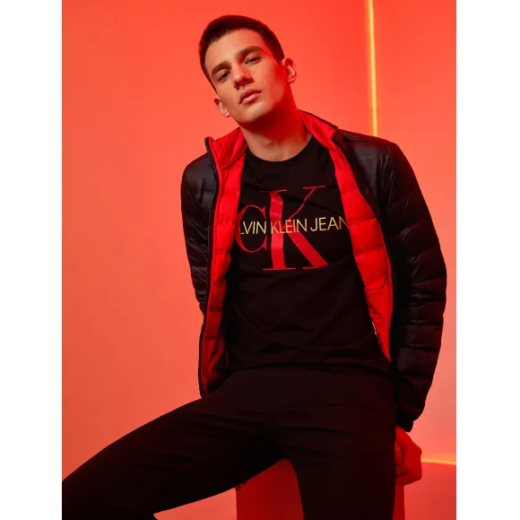 卡尔文·克莱恩/Calvin Klein 男士新款宽松休闲潮流保暖羽绒服外套 J314277-牛仔休闲系列