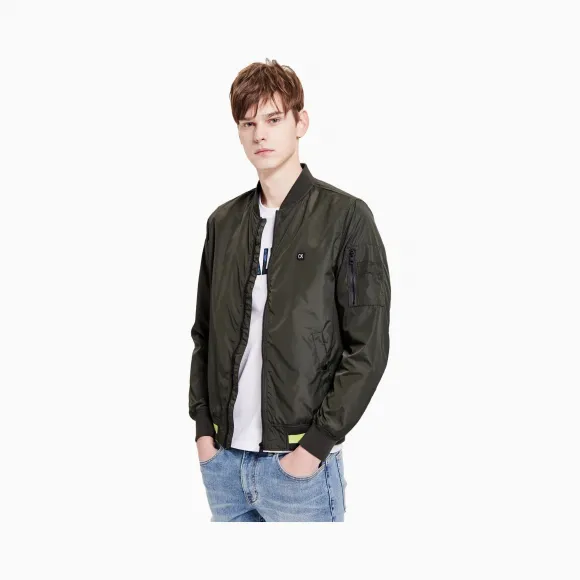 卡尔文·克莱恩/Calvin Klein CALVIN KLEIN 男士Logo拉链单夹克J314425-牛仔休闲系列