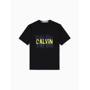 卡尔文·克莱恩/Calvin Klein CALVIN KLEIN 男装Logo圆领短袖T恤 J314502-牛仔休闲系列