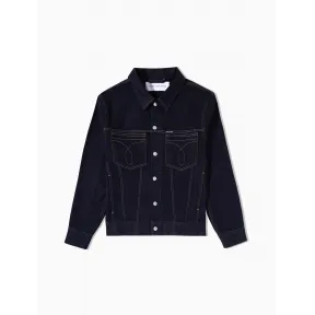 卡尔文·克莱恩/Calvin Klein CALVIN KLEIN 男装基本款金属单排扣牛仔外套 J314840-牛仔休闲系列