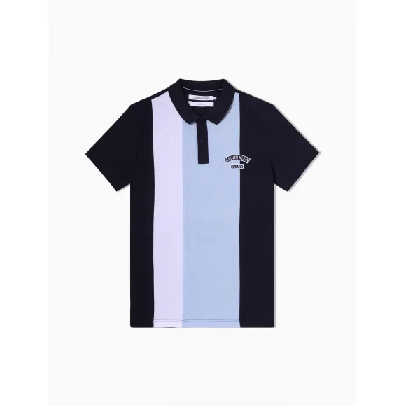 卡尔文·克莱恩/Calvin Klein CK ONE系列 CALVIN KLEIN 男士棉质撞色Polo衫 J314952-牛仔休闲系列