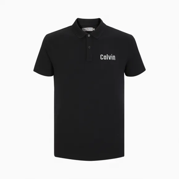 Calvin Klein 男装 短袖翻领Polo衫T恤J315040-牛仔休闲系列