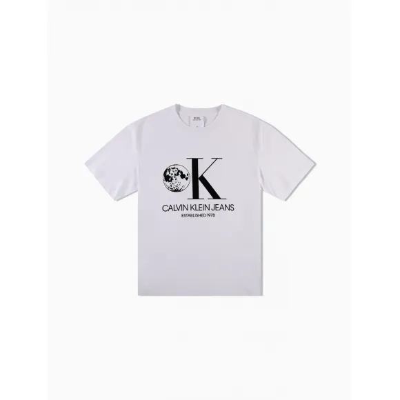 卡尔文·克莱恩/Calvin Klein 男女同款1978系列圆领纯棉短袖T恤 J900228-牛仔休闲系列