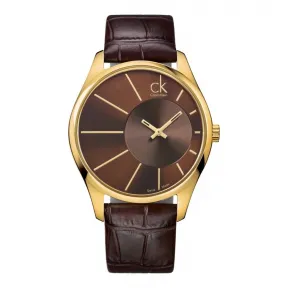 卡尔文·克莱恩/Calvin Klein   不锈钢 PVD镀金 石英机芯 男表 K0S21603