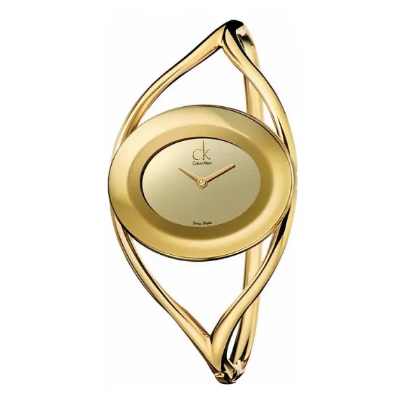 卡尔文·克莱恩/Calvin Klein  Delight 精钢镀金 石英机芯  K1A23909