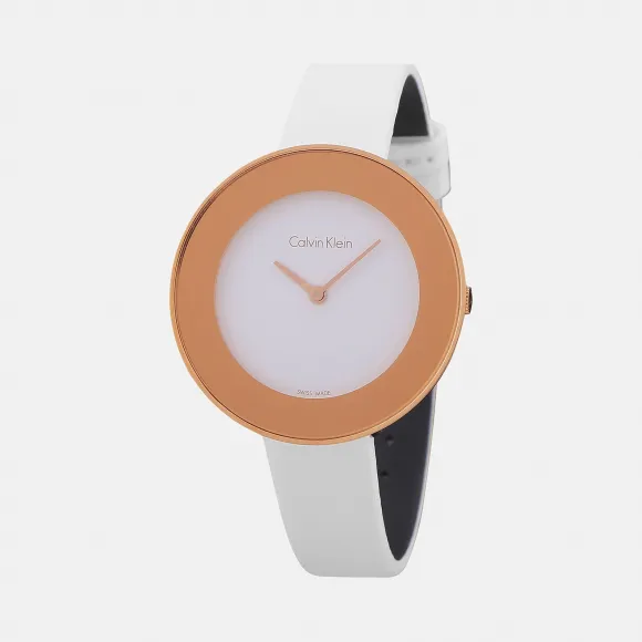 卡尔文·克莱恩/Calvin Klein   钢、PVD镀金、不锈钢、玫瑰金 石英机芯 女表 K7N236K2