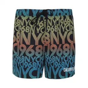 Calvin Klein 男装 中款渐变彩色沙滩裤 Km00427-内衣系列