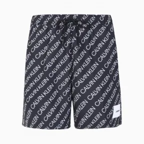 Calvin Klein 男装 中款通体Logo沙滩裤 Km00501-内衣系列