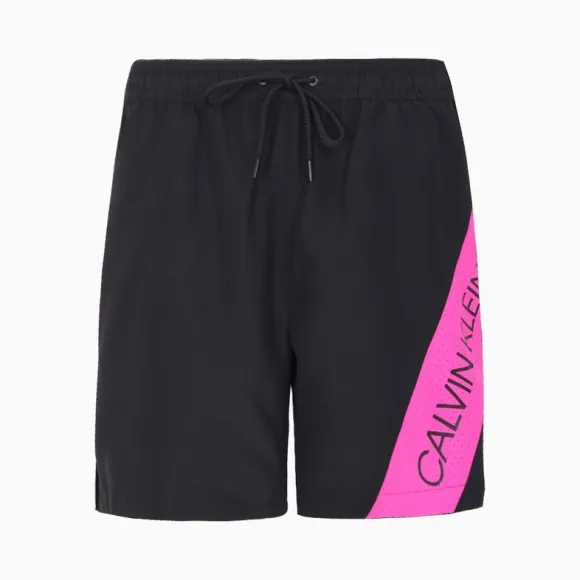 Calvin Klein 男装 中款透气拼接沙滩裤 Km00504-内衣系列