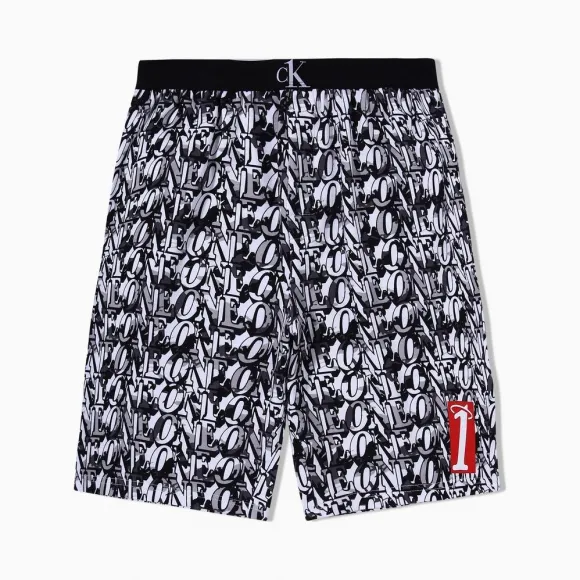 卡尔文·克莱恩/Calvin Klein CK ONE系列CK ONE系列 CALVIN KLEIN 男士Logo腰边弹性家居裤 NM1891-内衣系列