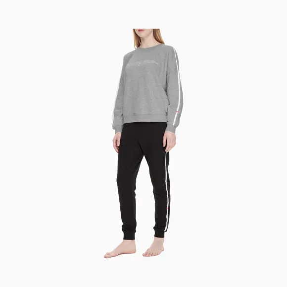 卡尔文·克莱恩/Calvin Klein 女士新款圆领长袖针织家居服 QS6187-内衣系列